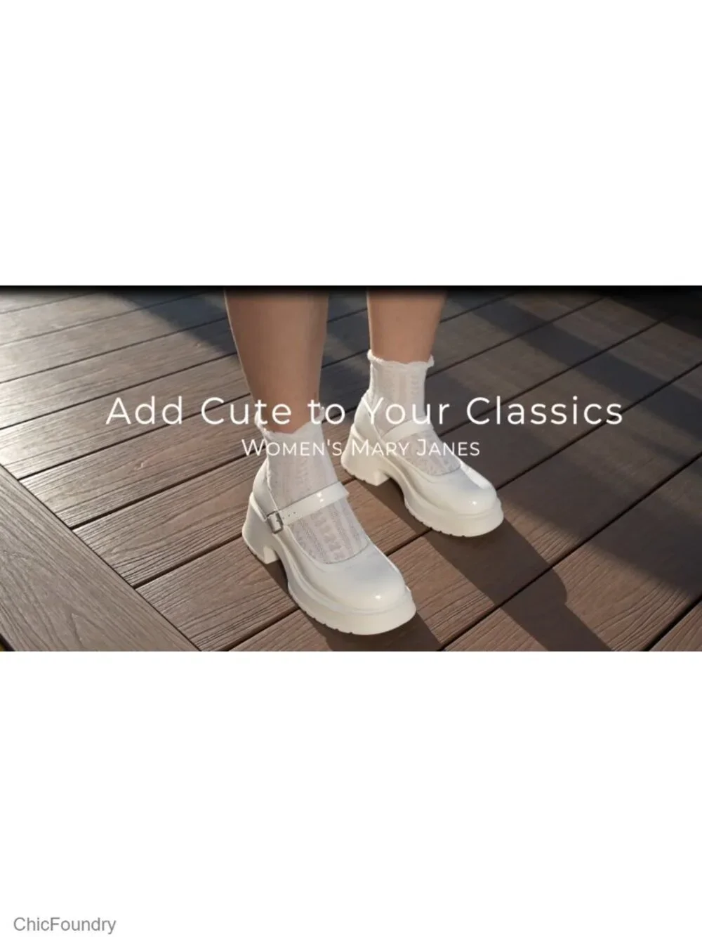Mary Jane Platform Chunky Block Heels PU Leather Ankle Strap Oxfords Women's